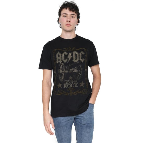 AC/DC Heren Rock Label T-Shirt (Zwart) - Image 5