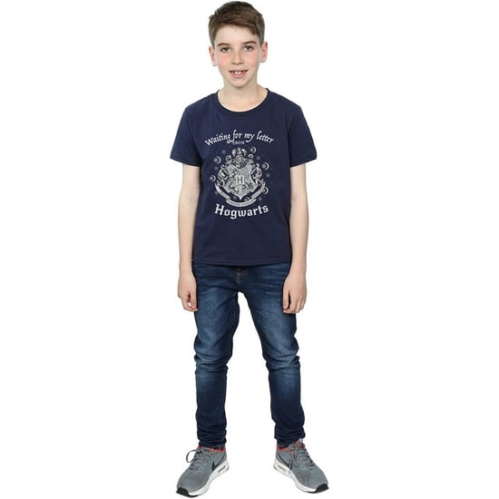 Harry Potter Jongens Wachten Op Mijn Brief Hogwarts Katoenen T-Shirt (Marineblauw) - Image 3