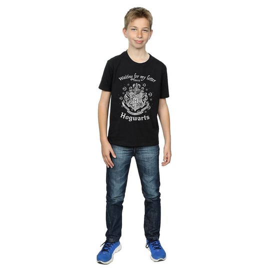 Harry Potter Jongens Wachten Op Mijn Brief Hogwarts Katoenen T-Shirt (Zwart) - Image 3
