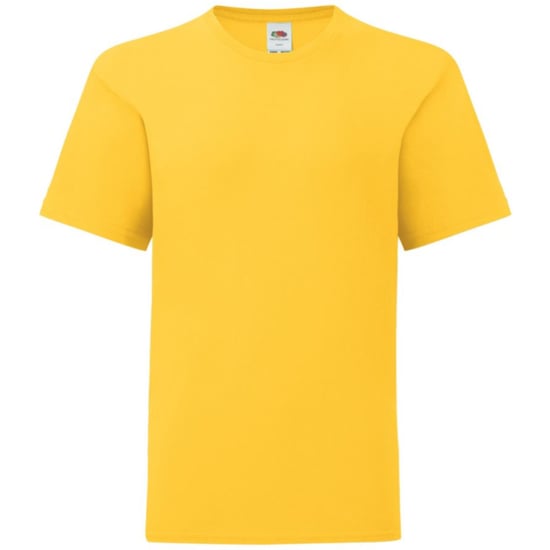 Fruit Of The Loom Iconisch T-shirt Kinderen / Kinder (Zonnebloem Geel) - Image 1