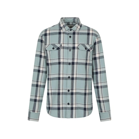 Mountain Warehouse Trace flanell långärmad skjorta för herrar (Ljusgrön) - Image 1