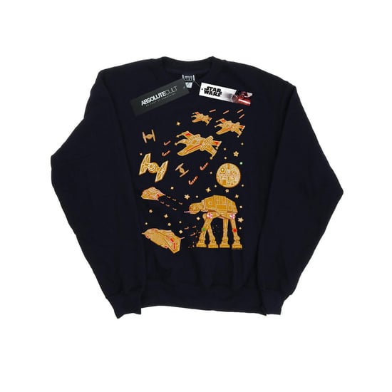 Star Wars Mens Gingerbread Battle Sweatshirt (Navy Blue) - Image 1