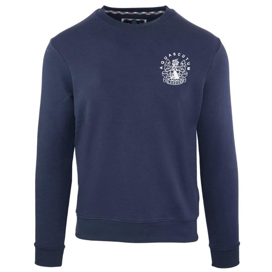 Aquascutum Heren Aldis Sweatshirt (Marine) - Image 1