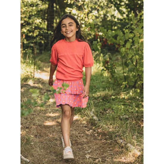 Looxs Revolution Jersey rokje koraal floral spring voor meisjes in de kleur - Image 4