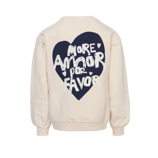 Looxs Revolution Sweater milk more amor por favor voor meisjes in de kleur - Image 4