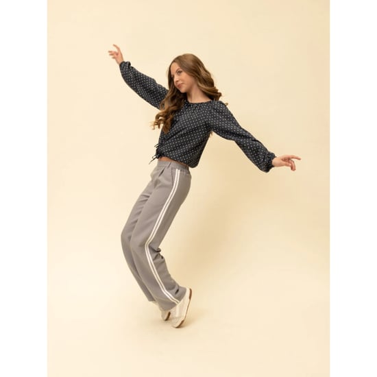 Looxs Revolution Sporty pantalon wide leg mouse grey voor meisjes in de kleur - Image 5