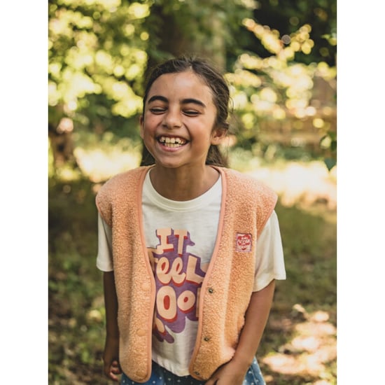 Looxs Revolution Oversized gilet soft apricot voor meisjes in de kleur - Image 5