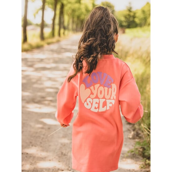 Looxs Revolution Sweater jurk koraal voor meisjes in de kleur - Image 5