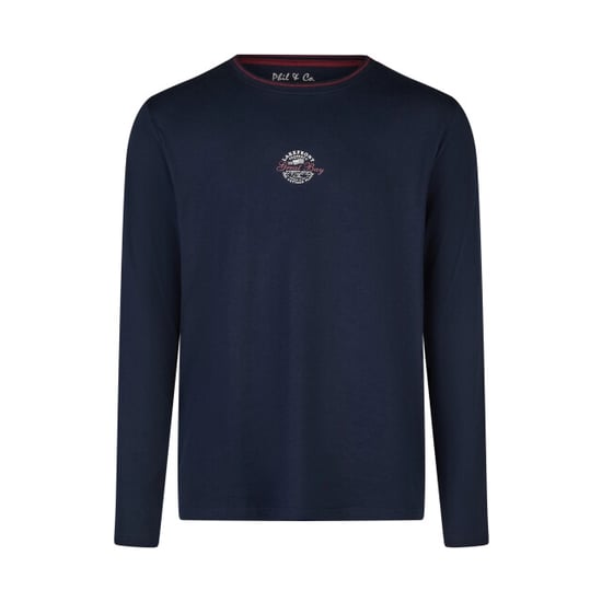 Phil & Co Heren winter pyjama set lang donkerblauw/grijs gestreept - Image 3