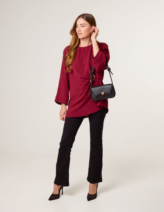 Detail Side Gathered Blouse - Image 2