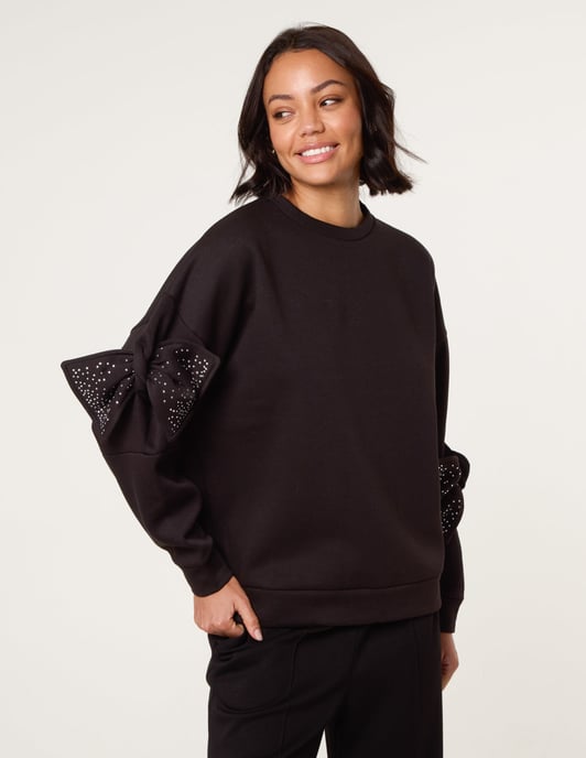 Bow Sleeve Sweatshirt - Image 1