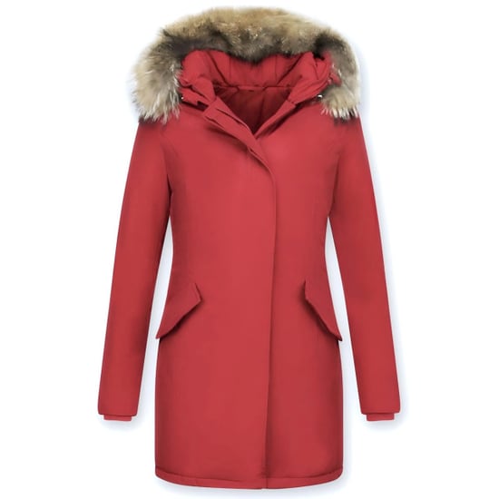 TheBrand Parka jas slim fit met bontkraag - Image 1