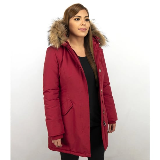 TheBrand Parka jas slim fit met bontkraag - Image 2