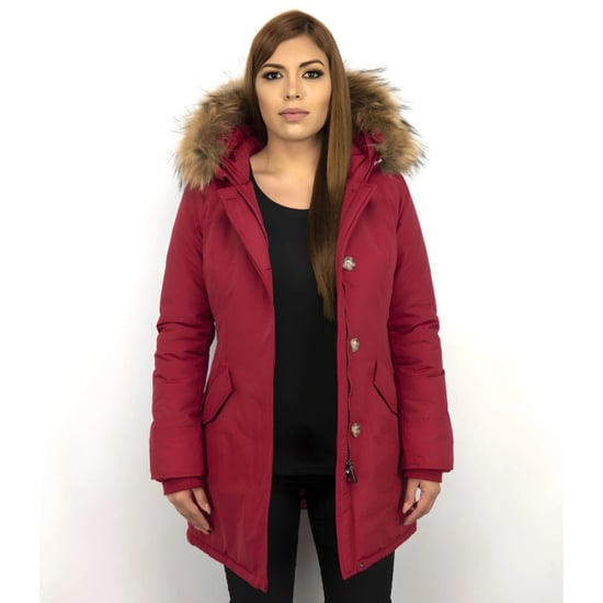 TheBrand Parka jas slim fit met bontkraag - Image 3