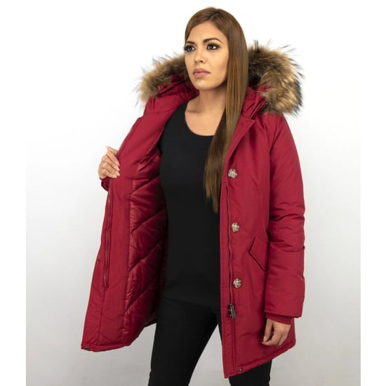 TheBrand Parka jas slim fit met bontkraag - Image 5