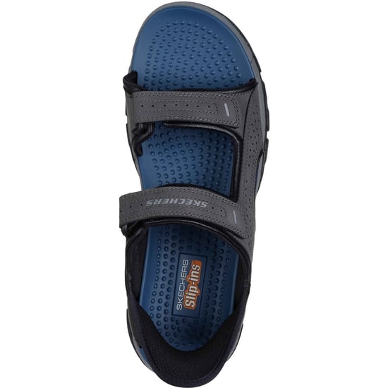Skechers Tresmen - Reece Polyuretan Herr Sandaler i Kolgrå Standard - Image 3