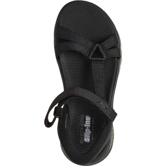 Skechers GO WALK Flex Illuminate Textiel Dames Zwart Standaard Sandalen - Image 3