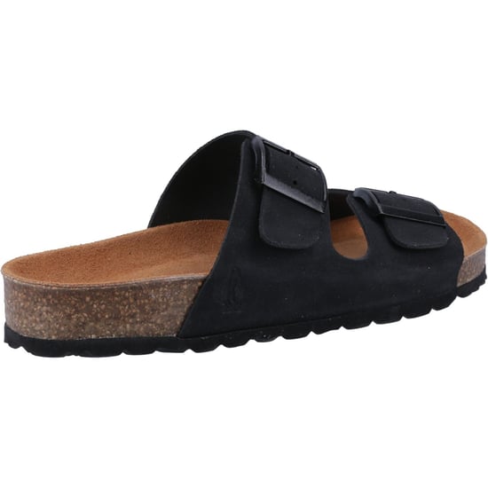 Hush Puppies Brixley Mule Suède Dames Zwarte Standaard Sandalen - Image 2