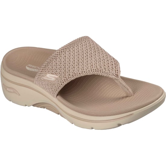 Skechers Go Walk Arch Fit 2.0 Textile Women's Taupe Standard Sandals - Image 1