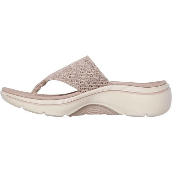 Skechers Go Walk Arch Fit 2.0 Textile Women's Taupe Standard Sandals - Image 4