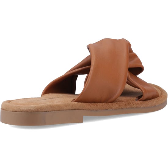 Hush Puppies Amy Brede Pasvorm Leren Dames Tan Standaard Sandalen - Image 2
