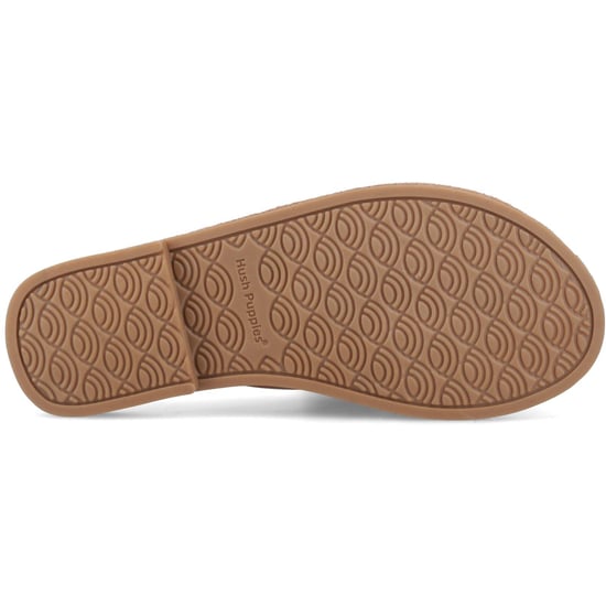 Hush Puppies Amy Brede Pasvorm Leren Dames Tan Standaard Sandalen - Image 3