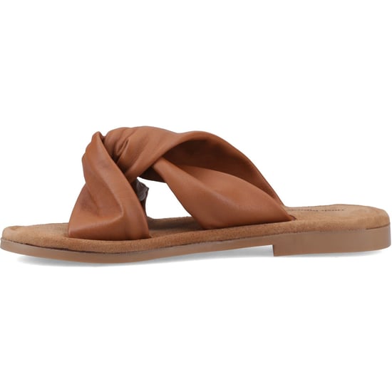 Hush Puppies Amy Brede Pasvorm Leren Dames Tan Standaard Sandalen - Image 4