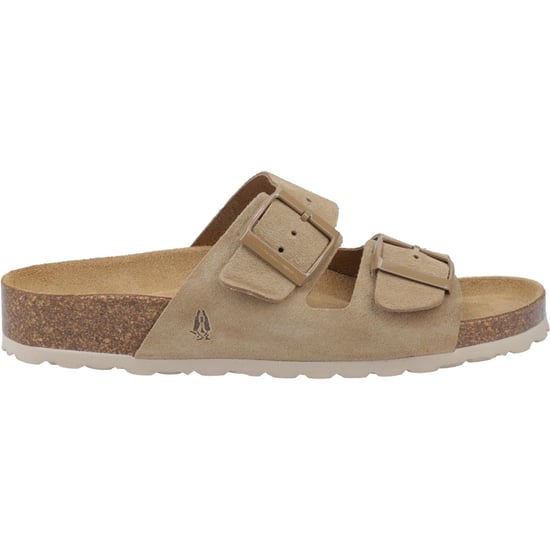 Hush Puppies Brixley Mule Suède Dames Taupe Standaard Sandalen - Image 4