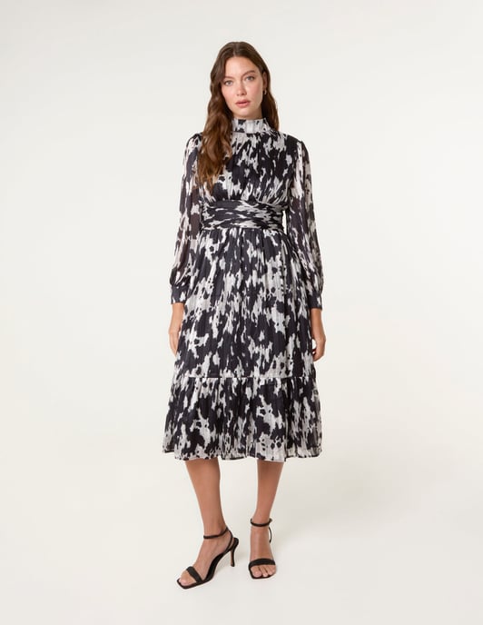 High Neck Midi Dress - Image 2