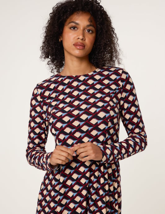 Crew Neck Mini Dress - Image 3