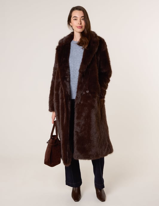 Long Fluffy Coat - Image 2