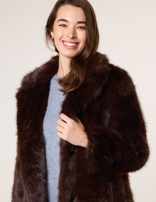 Long Fluffy Coat - Image 3