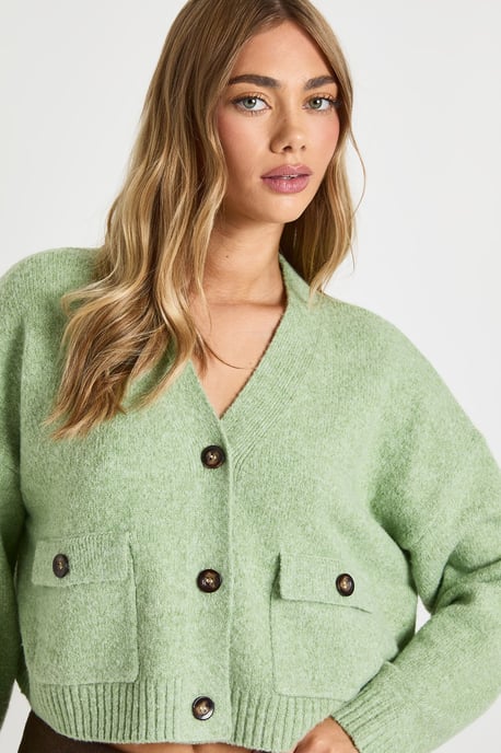 Pocket Detail Knitted Cardigan - Image 4