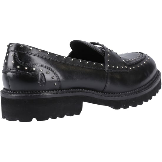 Hush Puppies Genie Leren Dames Zwarte Standaard Instappers - Image 2
