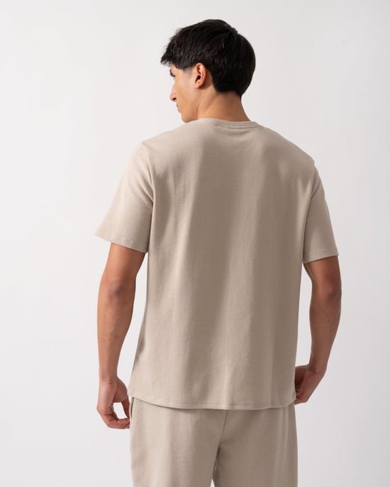 Pyjama T-shirt in Tan - Image 3