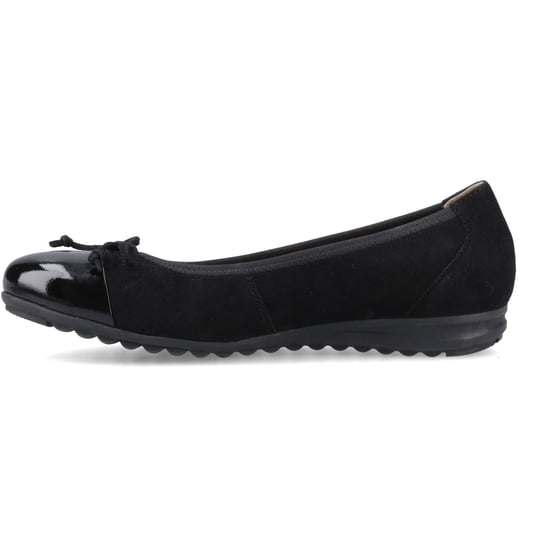 Hush Puppies Laurie Toe Cap Leather Women's Black Standard Flats - Image 4