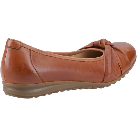 Hush Puppies Lilith Leren Dames Tan Standaard Ballerina's - Image 2
