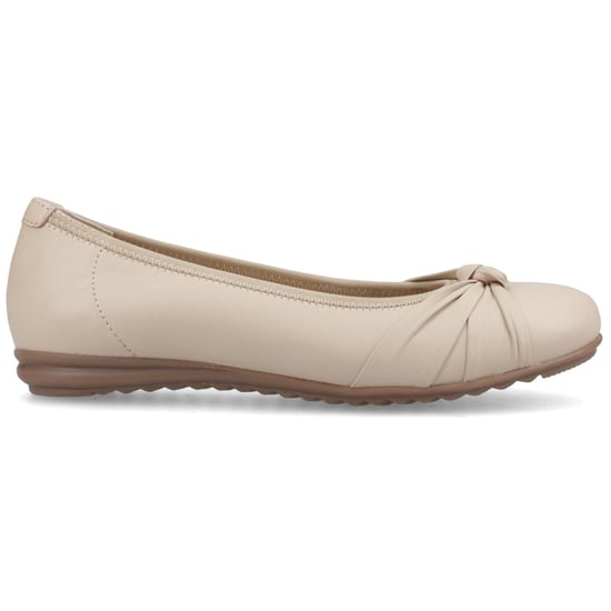Hush Puppies Lilith Lederen Dames Crème Standaard Ballerina's - Image 5