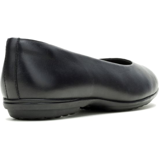 Hush Puppies Alice Platte Leren Dames Zwarte Standaard Ballerina's - Image 2