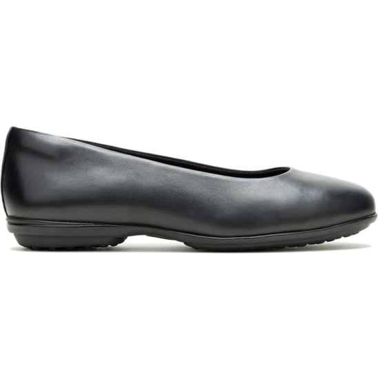 Hush Puppies Alice Platte Leren Dames Zwarte Standaard Ballerina's - Image 6