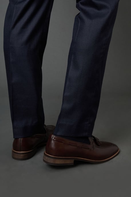 Brown Smart Tassel Penny Loafers - Image 4