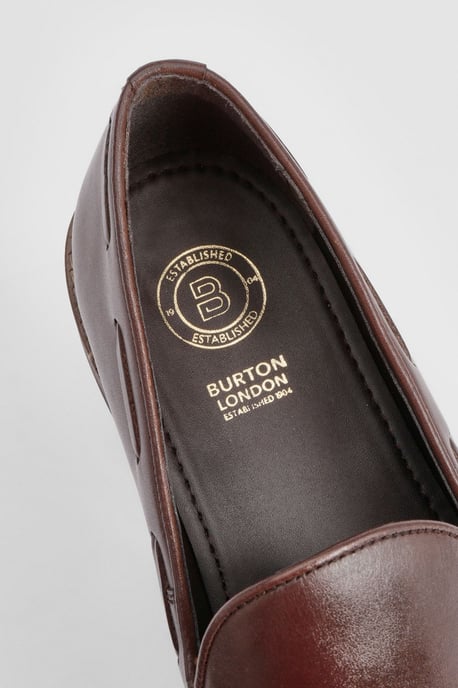 Brown Smart Tassel Penny Loafers - Image 5