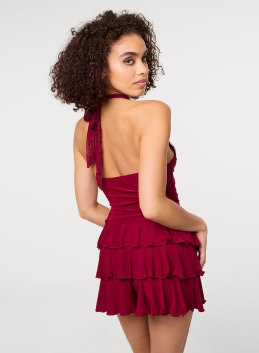 Lace Ruffle Playsuit - Image 4