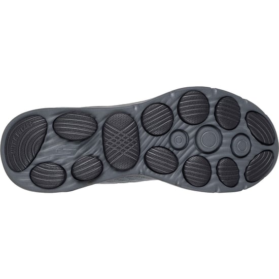 Skechers GO Walk 8 Dag Textile Heren Grijs/Geel Standaard Sneakers - Image 2