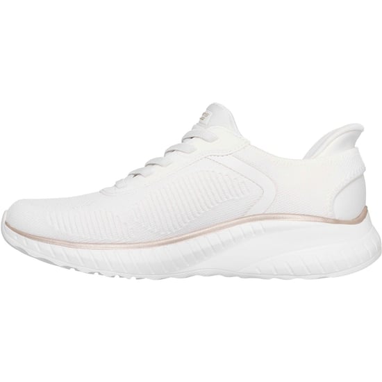 Skechers BOBS Sport Squad Chaos Textile Women's White/Gold Standard Trainers - Image 4