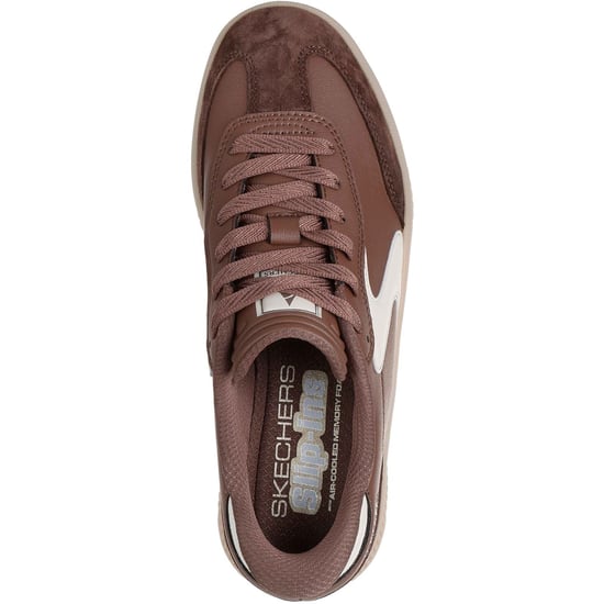 Skechers Hotshot HI - Lifted Luxe Polyurethaan Dames Bruine Standaard Sneakers - Image 3