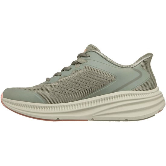 Skechers BOBS Skillz Textiel Dames Olijfgroene Sneakers - Image 4