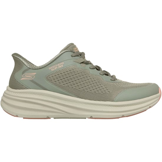 Skechers BOBS Skillz Textiel Dames Olijfgroene Sneakers - Image 5