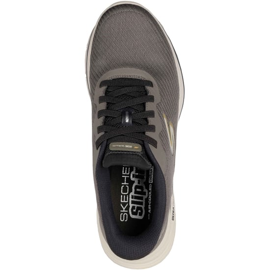 Skechers GO WALK 8 Pate Textil Herr Taupe Standard Sneakers - Image 3