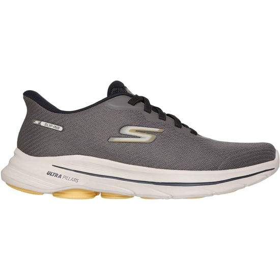 Skechers GO WALK 8 Pate Textil Herr Taupe Standard Sneakers - Image 4